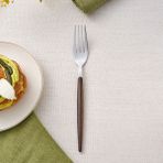 Karaca Siano Gümüş Kahverengi Ahşap Yemek Çatalı