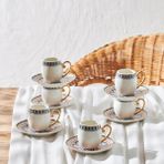 Karaca Söğüt 6 Kişilik 90 ml Kahve Fincan Takımı