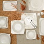 Karaca Square Bone Branco 57 Parça 12 Kişilik Yemek Takımı