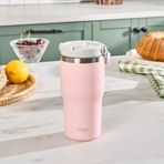 Karaca Star Ice Pipetli Çelik Sızdırmaz Pembe 550 ml Termos