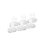 Karaca Streamline Plato 12 Parça 6 Kişilik 165 ml Cam Çay Seti