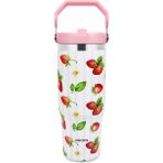 Karaca Strio Çilek Çelik Sızdırmaz Termos 900 ml - Pembe