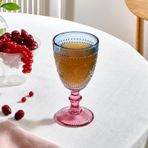 Karaca Sunflower 314 ml Mavi Pembe Kadeh Bardağı