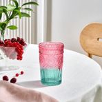 Karaca Sunflower 330 ml Kırmızı Yeşil Meşrubat Bardağı