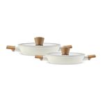 Karaca Swiss Crystal Almond Cream İndüksiyon Tabanlı 4 Parça Sahan Set
