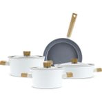 Karaca Swiss Crystal Creamy Wood 7 Parça Tencere Seti