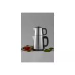 Karaca Tea Break Inox Siyah Çelik Su Isıtıcı & Çay Makinesi + Luciole Lambader Hediye