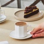 Karaca Teta Tek Kişilik 90 Ml Beyaz Kahve Fincanı