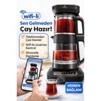 Karaca Uzaktan Wi-Fi Kontrollü Otomatik Çay Ve Filtre Kahve Demleyen Konuşan Cam Çay Makinesi 2500 Watt