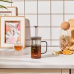 Karaca Valentina Borosilikat 350 ml Gri Cam French Press