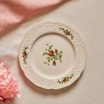 Karaca Vintage Rose Servis Tabağı 26 cm - Çok Renkli