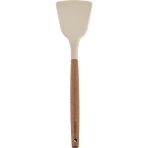 Karaca Woodline Silikon Uçlu Kayın Ağacı Saplı Geniş Spatula Beige - Bej