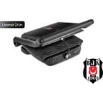 Karaca x Beşiktaş Lisanslı Gastro Grill Glass 6 Dilim Kapasiteli Logo Plakalı Tost Makinesi 2400 W - Siyah