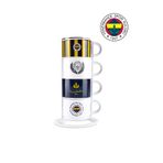 Karaca x Fenerbahçe Lisanslı 4 Kişilik Standlı Çay Fincan Takımı 180 ml