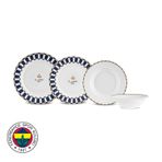 KARACA X Fenerbahçe Lisanslı Forever Bone 24 Parça 6 Kişilik Yemek Takımı Mavi