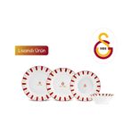 Karaca X Galatasaray Forever Bone 24 Parça 6 Kişilik Yemek Takımı Kırmızı