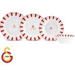 Karaca x Galatasaray Lisanslı Forever Bone 24 Parça 6 Kişilik Yemek Takımı