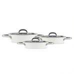 Karaca X Refika Birgül Swiss Crystal Creamy Krem Metal 6 Parça Sahan Set