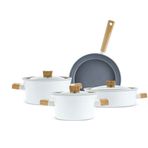 Karaca X Refika Swiss Crystal Creamy Wood 7 Parça Tencere Seti