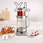 Karaca X Refika XL Krom Cam Çay Makinesi 0,8 L Kapasite ile Enerji Tasarruflu Hızlı Demleme