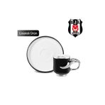 Karaca x Taraftar Beşiktaş Lisanslı 2 Kişilik Kahve Fincan Takımı 90 ml