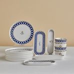 Karaca x Taraftar Lisanslı Forever Bone 14 Parça 6 Kişilik Kahvaltı Takımı - lacivert