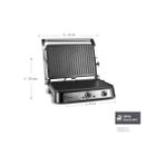 Karaca Zaman Ayarlı 2000 W Inox Izgara ve Tost Makinesi, 6 Dilim Kapasite, Yanmaz Yapışmaz Plakalar, Hızlı Isınan Kompakt Tasarım ve Pratik Mutfak Kullanımı, Enerji Verimli Hazırlık Deneyimi