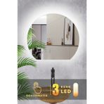 Karaçam Dekor LED Işıklı 3 Renkli Dokunmatik Banyo ve Konsol Aynası
