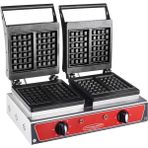 Karacasan 4'lü Endüstriyel Elektrikli Döküm Kare Waffle Makinesi