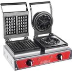 Karacasan Endüstriyel Elektrikli Papatya+Kare Waffle Makinesi