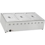 Karacasan Endüstriyel Tip Elektrikli Set Üstü 3 Gözlü Benmari