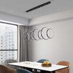 Karadağ/Sarkıt Avize / 100x30 cm/Antrasit Gövde / 3 Renk Işık / 3 Yıl Garanti
