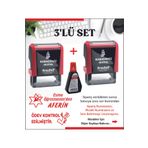 KARADENİZ DİJİTAL Öğretmen Kaşesi Aferin-harikasın- Ödev Kontrol Edilmiştir 2 Kaşe 1 Mürekkep - 3'lü Set