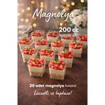 KARADENİZ PLASTİK AMBALAJ 20'li 200 CC Piramit mika Magnolya Kase Plastik Tatlı Sunum Kabı m&ro