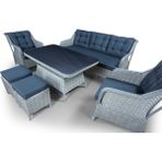Karagül Garden Titanium Silver Series 3+1+1 Rattan Balkon & Bahçe Takımı