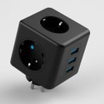 Karahanbey 3 Prizli 2 USB + 1 Type-C Çocuk Termal Kısa Devre Akım Korumalı Topraklı Golyat Grup Şarj Fiş Priz