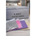 Karahanbey 4 Adet Hurç Çekyat Baza Altı Hurcu 62X37X24 cm Yastık Yorgan Kıyafet Düzenleme Eşya Taşıma