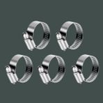 Karahanbey 5 Adet Hortum Kelepçesi Tork Ayarlı 13X19 mm Paslanmaz Çelik Boru Metal Kelepçe Ayarlanabilir Klips