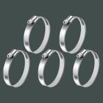 Karahanbey 5 Adet Hortum Kelepçesi Tork Ayarlı 25X42 mm Paslanmaz Çelik Boru Metal Kelepçe Ayarlanabilir Klips