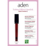 Karahanbey Aden Tattoo Effect Lipstick - Dövme Etkili Likit Ruj Deep Cranberry(Koyu Vişne)