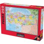 Karahanbey Anatolian Puzzle - Türkiye Siyasi Haritası / 260 Parça Puzzle, #3269