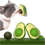 Karahanbey Avokado Şeklinde Yeşil Kedi Çimi Topu Oyuncağı Nanesi Otu Topu Oyuncağı Yapışkanlı Catnip Cat Mint
