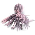 Karahanbey Beeztees Kedi Oyuncağı, Ahtapot, Yün ve Kurdela, Pembe ve Gri, 12X4X4CM