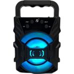 Karahanbey Bluetooth Hoparlör Taşınabilir Ses Bombası LED Işıklı Extra Bass Ses Radyolu Speaker Sd Kart-Usb