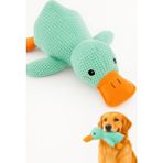 Karahanbey Busstier Köpek Oyuncağı Ördek Şekilli Peluş Sesli ve Hışırtılı Dayanıklı Çiğneme ve Isırma Oyuncağı