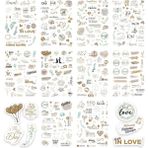 Karahanbey Colortouch Düğün Sticker Seti, 325 Adet Çıkartma, Misafir, Konuk Defteri Veya Fotoğraf Albumü Için