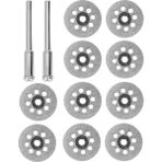 Karahanbey Depolife Gravür Makinesi Için Turbo Elmas Mini Daire Testere Bıçak Takımı Cam Metal Mermer Ahşap Ke