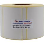 Karahanbey Eko Termal Nonperm Etiket 70MM x 50MM Ruloda 1000 Adet 40MM Kuka Çapında Cam Yüzeylere Iz Bırakmaya