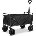 Karahanbey Hannah Katlanabilir El Arabası Wagon 100L | Ağır Hizmet Tekerlekli, Ergonomik Saplı, Çok Amaçlı Cep