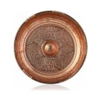 Karahanbey Işlemeli, Sarı, Göbekli Büyük Bakır Hamam Tası 20 cm Çap